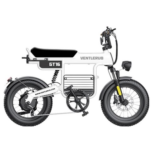 벤틀러스 GT16 48V 500W 전기자전거 고객직접설치, 화이트, 알루미늄