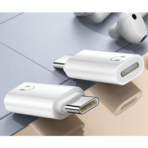 호후 C타입젠더 아이폰 아이패드 이어폰 라이트닝 8핀 to C타입 변환 젠더 로이젠 이미지 4