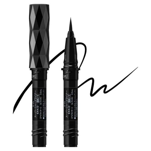 가네보 케이트 슈퍼 샤프 EX4.0 아이 라이너 리필 더블 세트 0.5ml, BK-1 딥 블랙, 1개