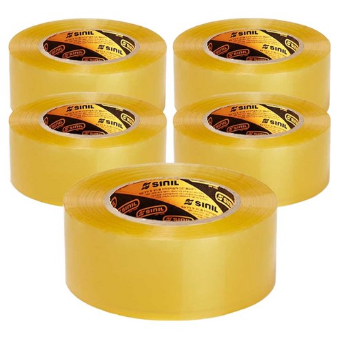 신일테이프 OPP 박스테이프 48mm x 80m, 투명, 5개