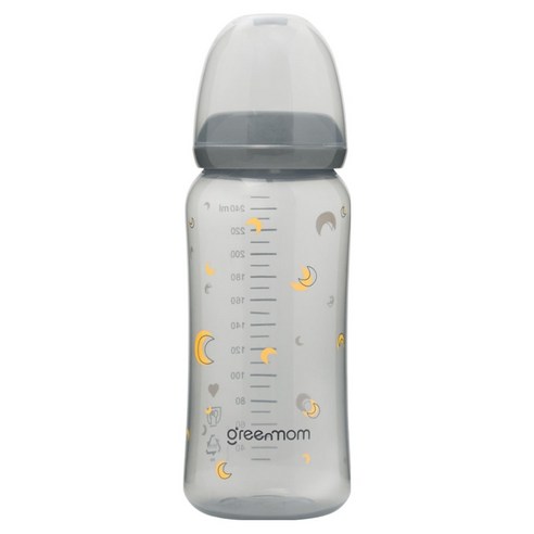 그린맘 컬러 PP 슬림 노꼭지젖병, 1개, 240ml, 달