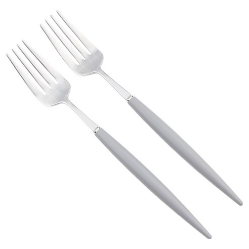 보겐 알르망드 샤틴 커트러리 디저트포크, 그레이, 2개