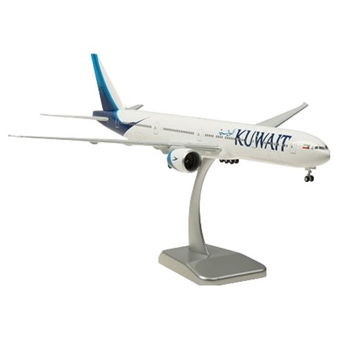 호간 1 / 200 777-300ER 쿠웨이트항공 비행기모형 HG910680WH, 화이트, 1개