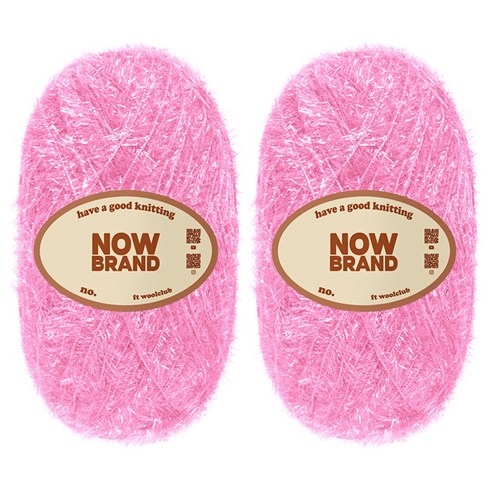 울클럽 NOWBRAND 대용량 수세미 실 100g, 157 딸기라떼, 2개