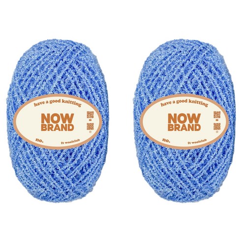 울클럽 NOWBRAND 초보자용 두꺼운 수세미실 80g, 710 소라, 2개