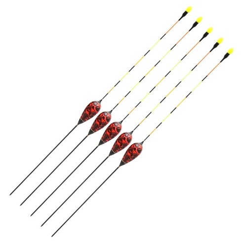 싸파 호롱 다루마 수제 민물 낚시 찌 30cm, 분홍, 5개