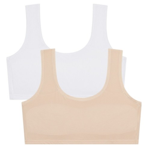 수아팜 주니어 1단계 베이직 메쉬 브라 2종 세트