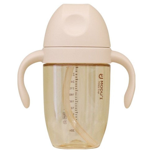 모두아이 유아용 프리미엄 PPSU 빨대컵, 300ml, 1개, 아이보리