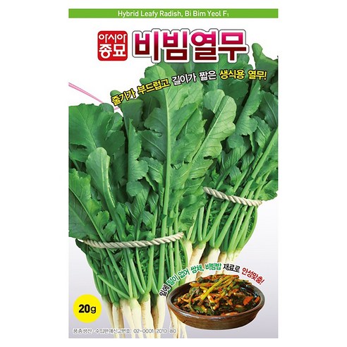 비빔열무 씨앗 20g, 1개