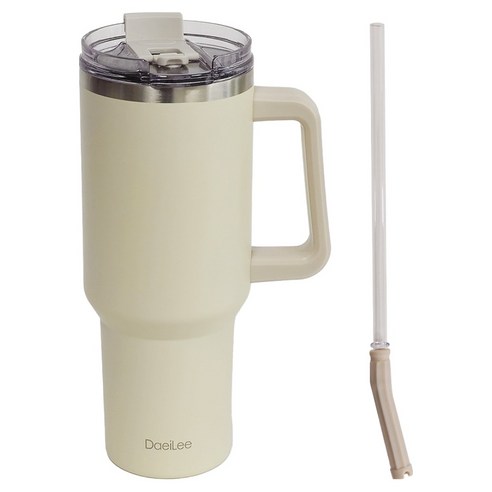 파미레 진공 스텐 대일리 대용량 텀블러, 아이보리, 1.2L, 1개