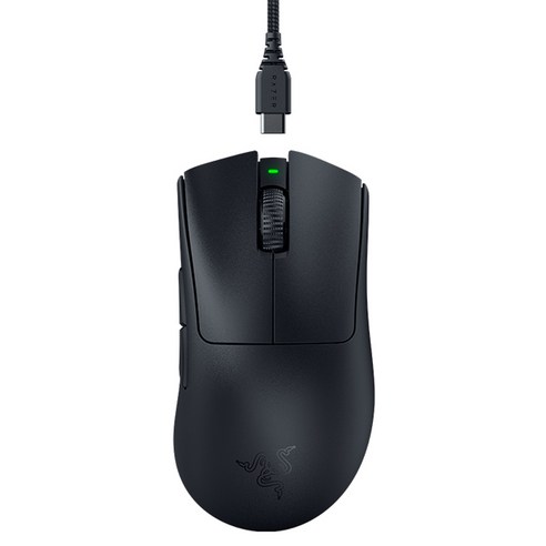 레이저 DeathAdder V3 Pro 마우스 + HyperPolling Dongle 번들팩 세트, 블랙