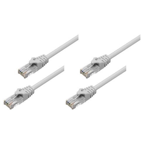 랜스타 CAT.6 UTP DIRECT 1Gbps 랜선 랜케이블, GREY, 4개, 1m