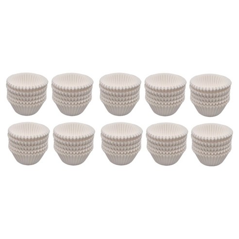 쿠킹플러스 미니 머핀 유산지 40mm 200p, 화이트, 10개
