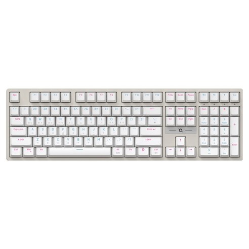 COX 교체축 게이밍 기계식 키보드, White, CK580, 청축