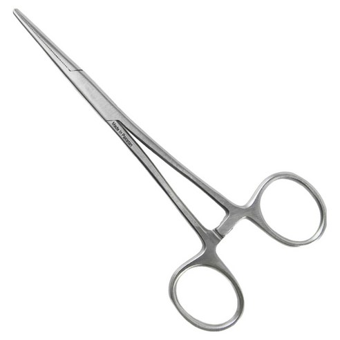 소잉바이핸드 강아지 귀청소 인형 솜넣는 겸자가위 14cm, 실버, 1개