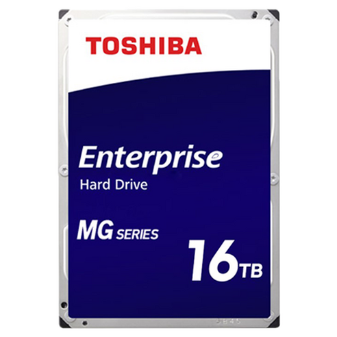 도시바 Enterprise 기업용 7200RPM CMR방식 512MB버퍼 하드디스크, MG09ACA16T, 16TB