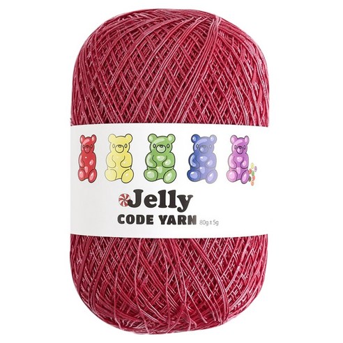 니뜨 젤리 코드얀 코드사 80g, 115 레드, 1개