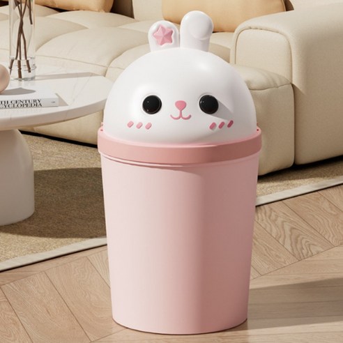 귀여운 토끼 휴지통, 핑크