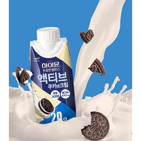 하이뮨 프로틴 밸런스 액티브 쿠키앤크림 250ml, 18개 실사용 후기 | 효과 있을까? - 상품 이미지 3