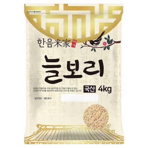 한음미가 국산 늘보리, 4kg, 1개