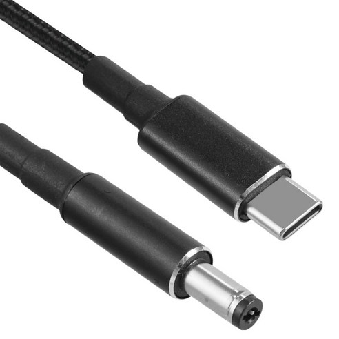 컴스 C타입 DC 전원 변환케이블 100W 5.5 x 2.1 mm TB972, 1.8m, 1개