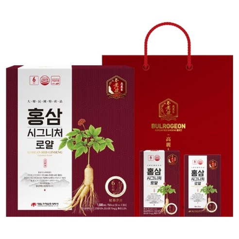 대동고려삼 6년근 홍삼 시그니처 로얄 30p + 쇼핑백, 1개, 1.5L