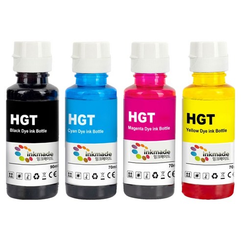 잉크메이드 삼성 호환잉크 INK-K610 + C610 + M610 + Y610 세트, 검정, 파랑, 빨강, 노랑, 1세트