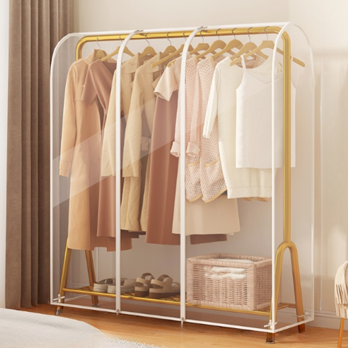 로비니샵 홈클리닝 예쁜 행거 덮개 커버 투명, 120 x 50 x..., 1개