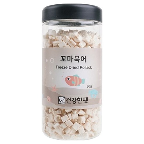 건강한펫 반려동물 꼬마 동결건조간식, 북어, 80g, 1개