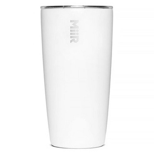 MiiR 베큠 인슐레이티드 슬라이드 뚜껑 텀블러, 화이트, 473ml, 1개