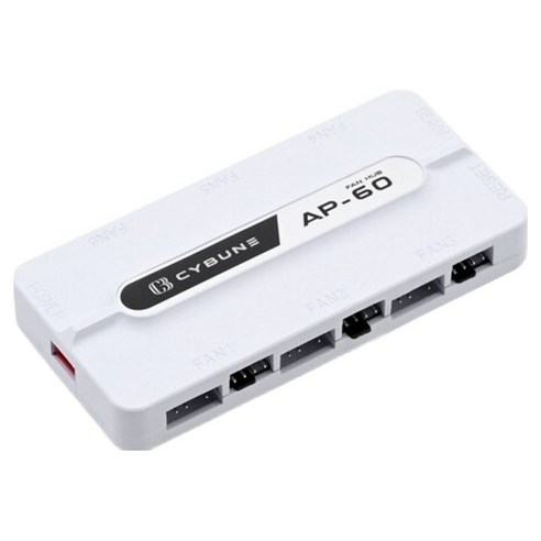 싸이번 쿨러, AP-60 ARGB FAN HUB, 화이트, 1개