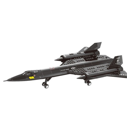 프랜드 밀리터리 블럭 SR-71 블랙버드 조립 장난감 완구 4005, 1개