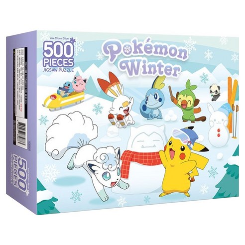 포켓몬스터 직소 퍼즐 500 포켓몬 윈터, 단품-500PCS