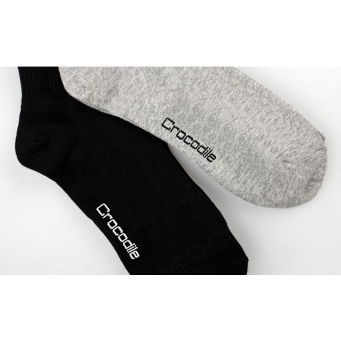 크로커다일 남성용 밴딩 무지 중목 아소트 양말 8족 세트 CD282 앤 287 후기 분석 - 착용 실루엣