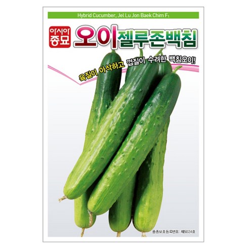 아시아종묘 젤루존백침 오이 씨앗, 1개