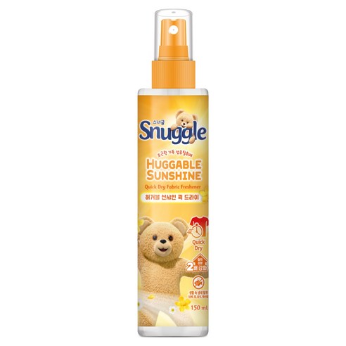 스너글 허거블 선샤인 퀵 드라이 섬유탈취제 본품, 150ml, 1개