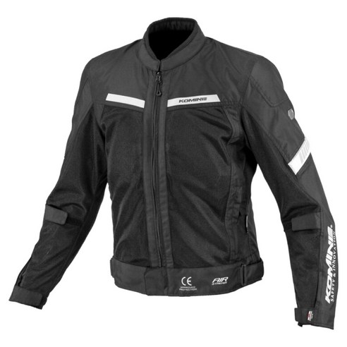 KOMINE 女性用 ENIGMA LIGHT HALF MESH JACKET JK-177, 黑色 - 摩托車夾克 | 酷澎
