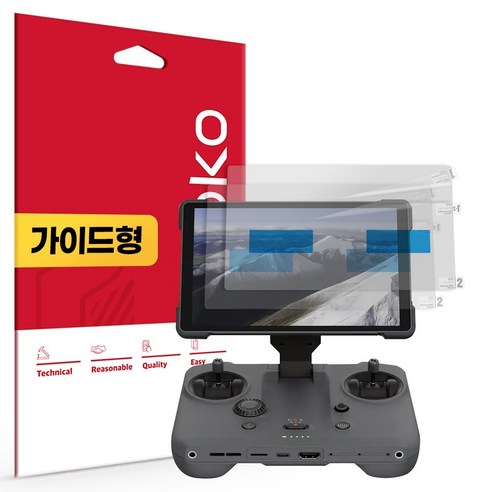 스코코 DJI RC PRO2 지문방지 저반사 액정보호필름 2p 세트, 1세트
