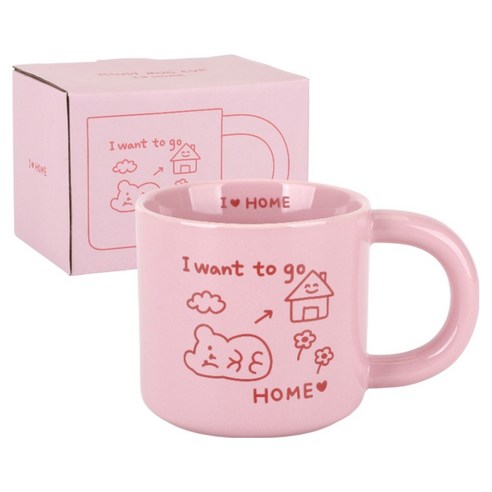데일리라이크 일러스트 머그컵 290ml, 01 아이 러브 홈, 1개