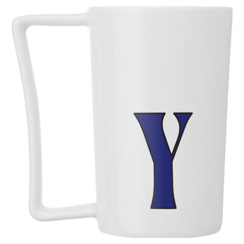 다트 콜렉티브 클로시브 메시지 롱머그컵 S 240ml, Y 화이트, 1개