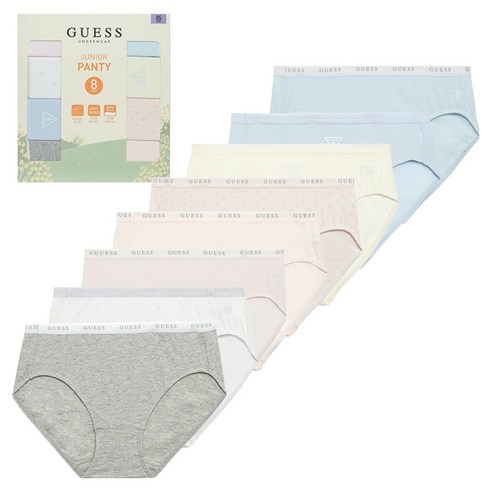 게스 주니어 학생 삼각 팬티 8종 세트