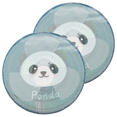 루미온 유아용 보호 선풍기 안전망 50cm, 판다, 2개