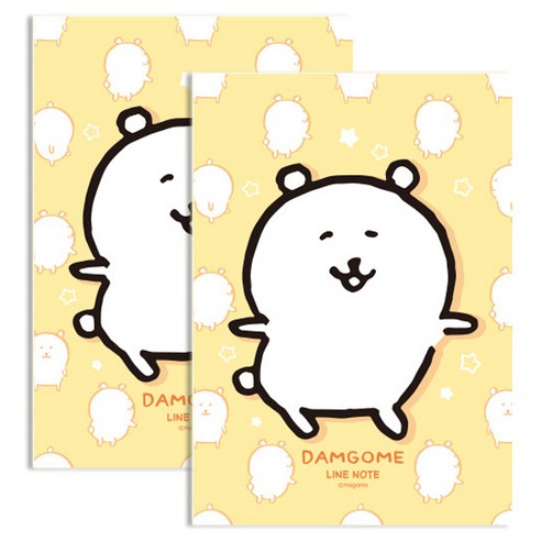 담곰이 중철노트, 라인 옐로우, 2개