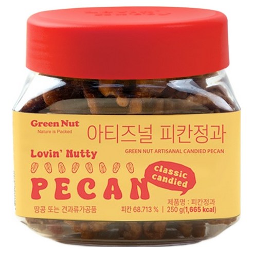 그린너트 아티즈널 피칸정과, 1개, 250g