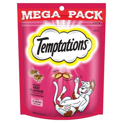 템테이션 고양이 풍미가득 간식, 소고기맛, 180g, 1개