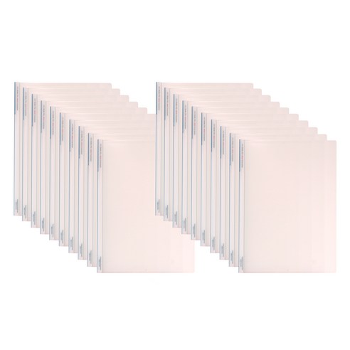 마이다스 세로형 고투명 민 삼각 쫄대화일, 백색, 20개