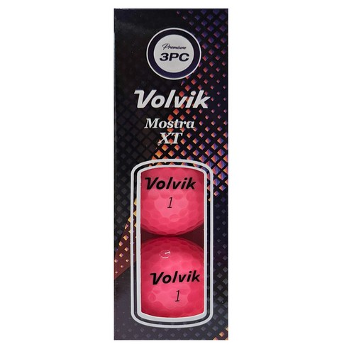 볼빅 모스트라 XT 비거리 골프공 3피스 43mm, 핑크, 3개입, 1개