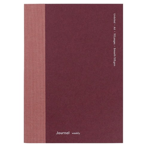 페이퍼리안 에피소드 A6 위클리 저널 만년형, 베리, 1개