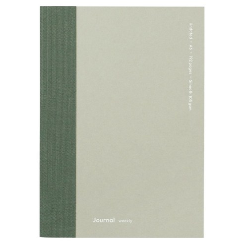페이퍼리안 에피소드 A6 위클리 저널 만년형, 01 샌드, 1개