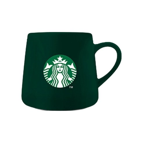 스타벅스 카페모먼트 스무스 커피 + 그린 머그 세트 후기 분석 - 머그컵 로고 디테일